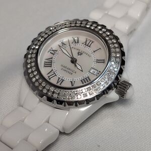 Swiss Legend White and Silver Women's Watch
